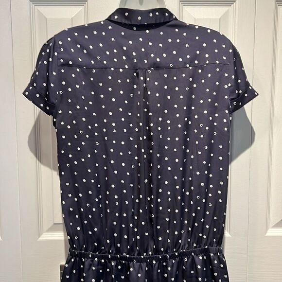 Tommy Hilfiger Navy/White Cap Sleeve Knee Length Dress Size 8 - Picture 9 of 14